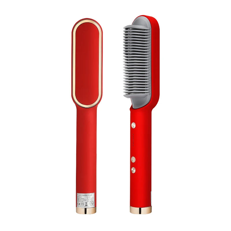 Electric Hair Brush Straightener Heating Combs Women Hair Styler Curling Iron Fast Hot Comb Heating Curler Hair Caring Tools