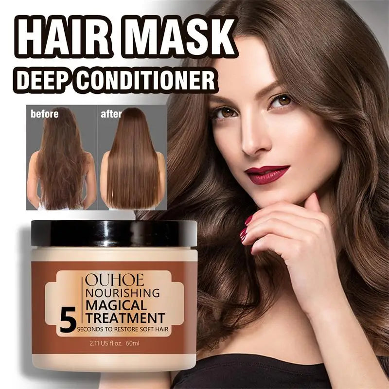 5 Seconds Hair Mask Magical Professional Keratin Treatment Collagen Smoothing Shiny Repair Damaged Frizz Oil Hair Care Products