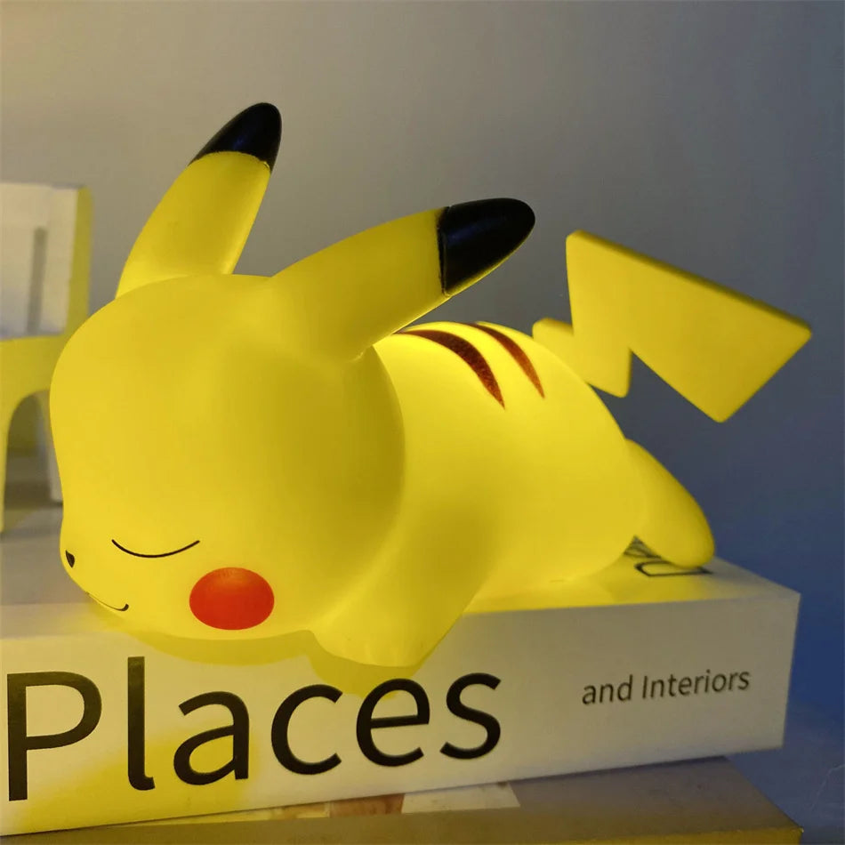 Pokemon Pikachu Night Light Cute Anime Soft Light Bedroom Bedside LED Light Room Decoration Christmas Children's Toy Gift