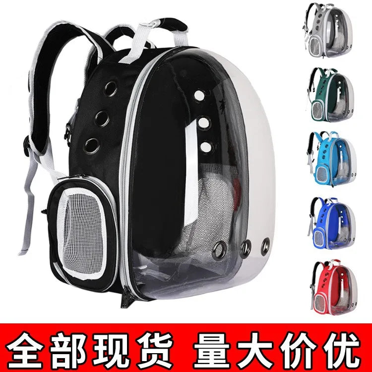 Cat Bag Outgoing  Portable Cat Backpack Panoramic Transparent Pet