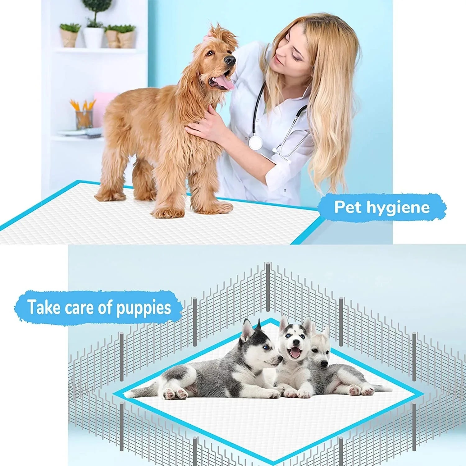 Pet Diaper Dog Training Pee Pads Disposable Healthy Nappy Mat For Cats Dog